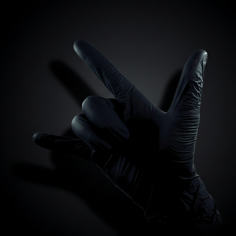 Guantes Nitrilo Premium Negros 2